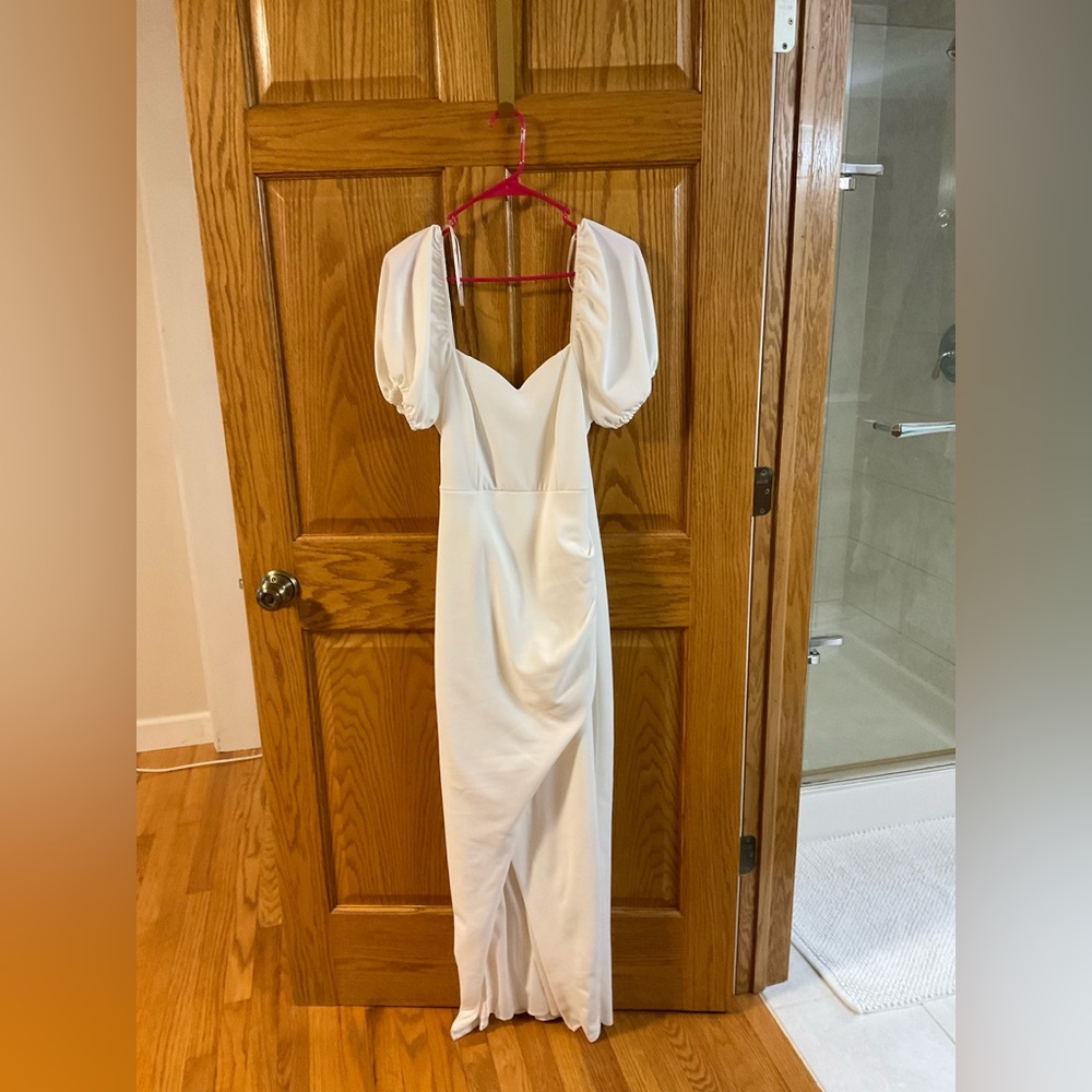 Lulus white maxi dress